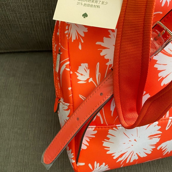 NWT Kate Spade “karissa” backpack orange/white main image 8